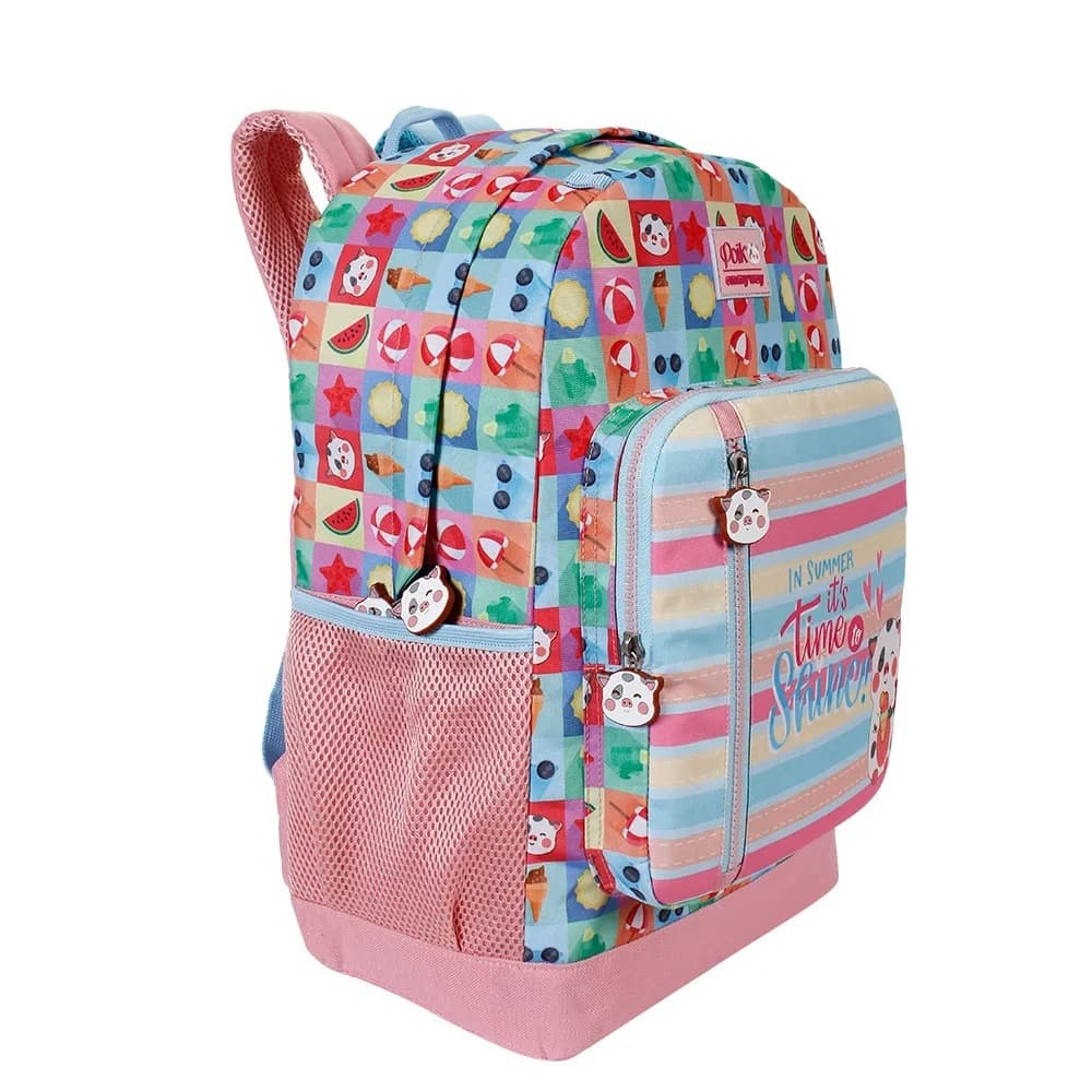 Mochila 17 College Porquinho Poiko On My Way!