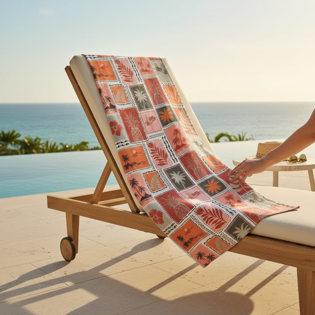 Toalha De Praia Enseada Macia Secagem Rápida 80x160cm Premium Não Retém Areia