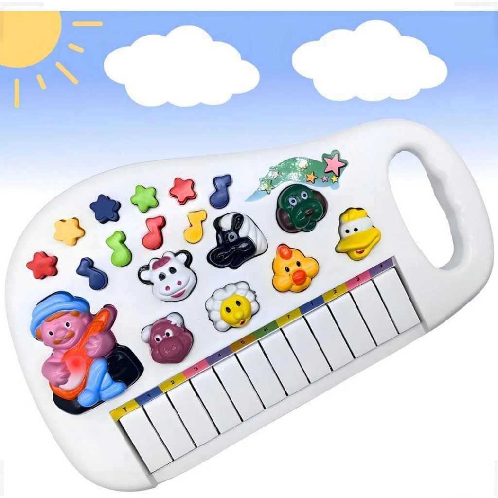 Teclado Musical Infantil Fazendinha – Piano com Sons de Animais e Luzes