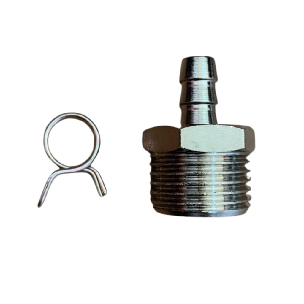 Conexão Adaptador Metal para Filtro Bebedouro Purificador de Água Rosca 1/2 Pol. Engate 3/8 Pol.