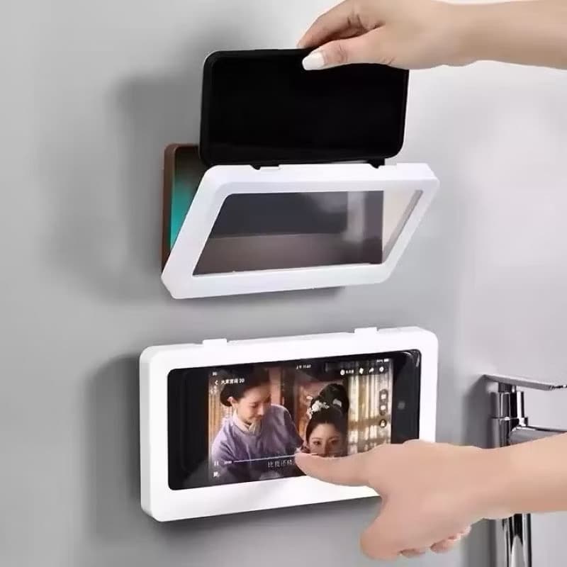 Suporte Protetor à Prova D'Água para Celular no Banheiro
