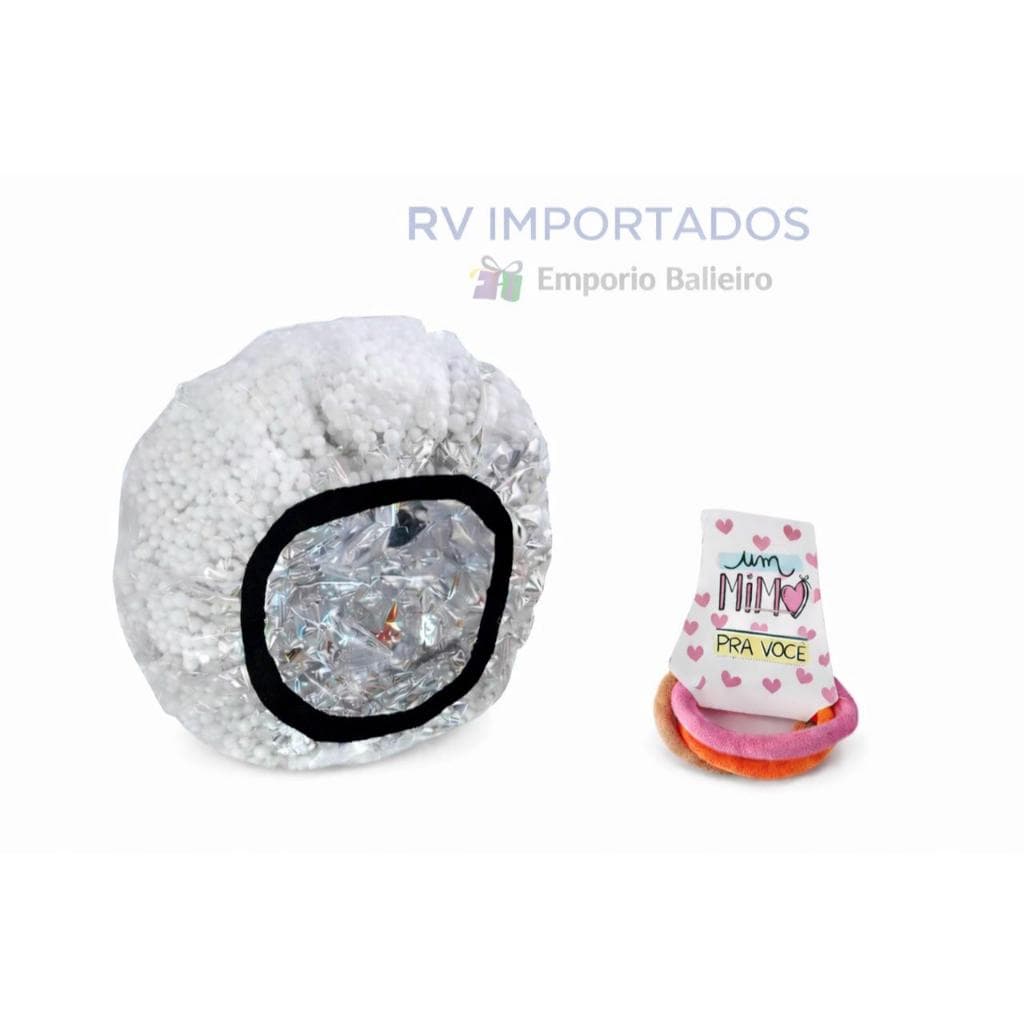 Touca de Isopor Metalizada Para Hidratação + 1 Mimo