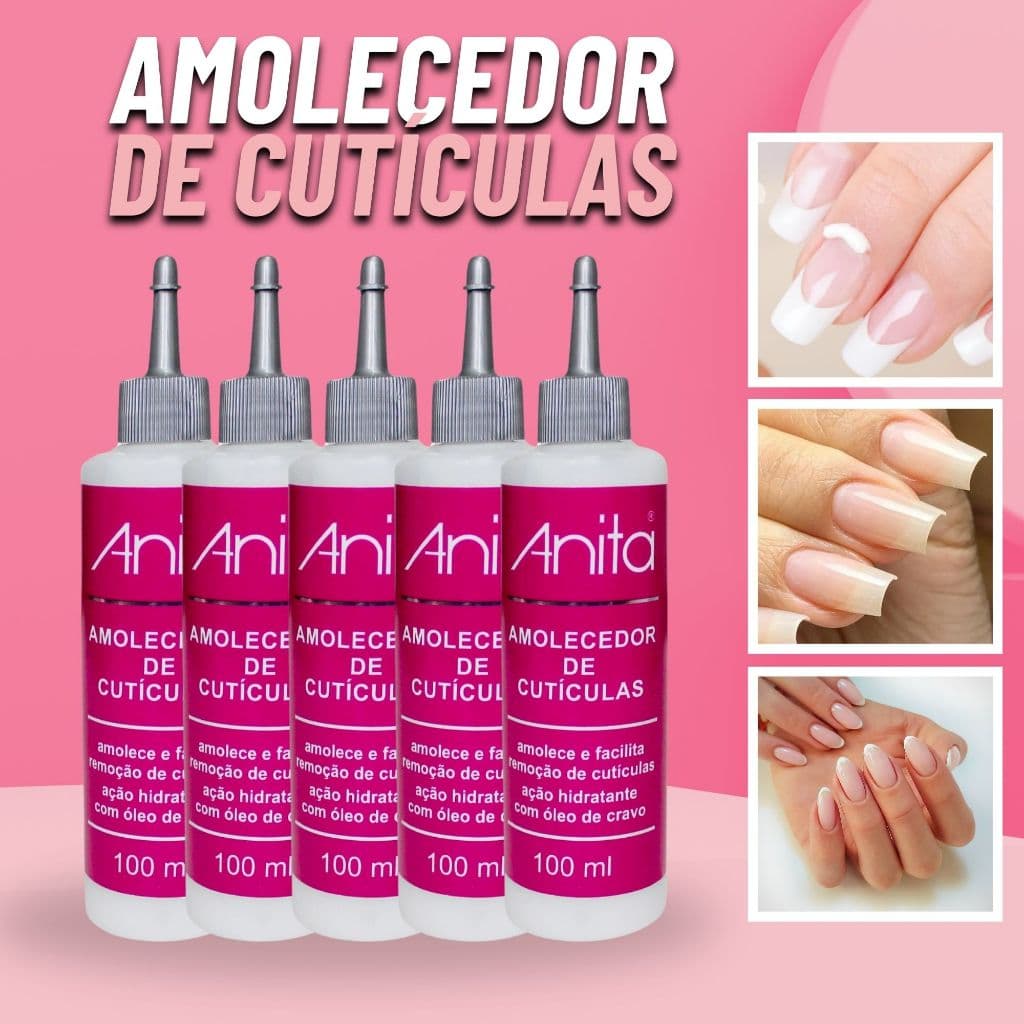 Amolecedor Cutículas Anita Creme Removedor Hidrantante Base Tratamento 100ml