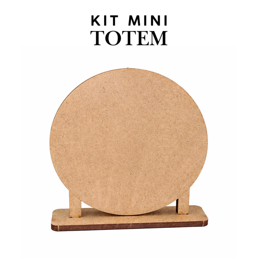 Kit 30 Mini Totem em Mdf 3mm Cru Display Painel 8cm Artesanato Leve Resistente