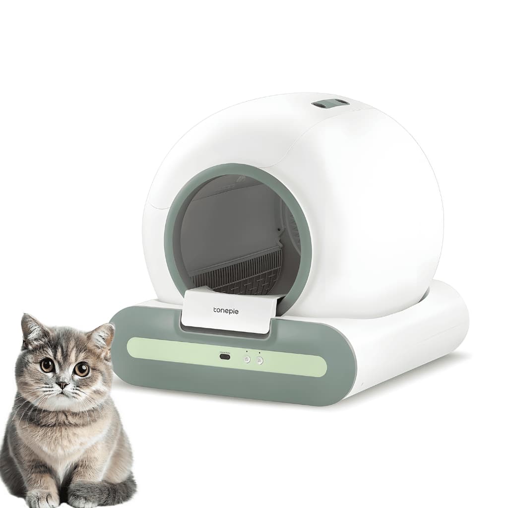 Caixa De Areia Auto Limpante Banheiro Inteligente Gatos Wifi Branco
