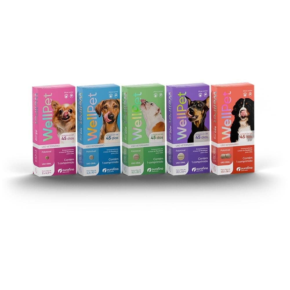 WellPet / Well Pet - Antipulgas e Carrapatos Para Cães 45 Dias