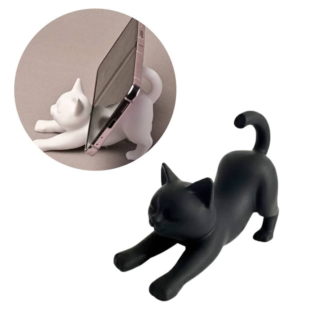 Porta Celular Gatinho Decorativo Universal Para Mesa E Escrivaninha