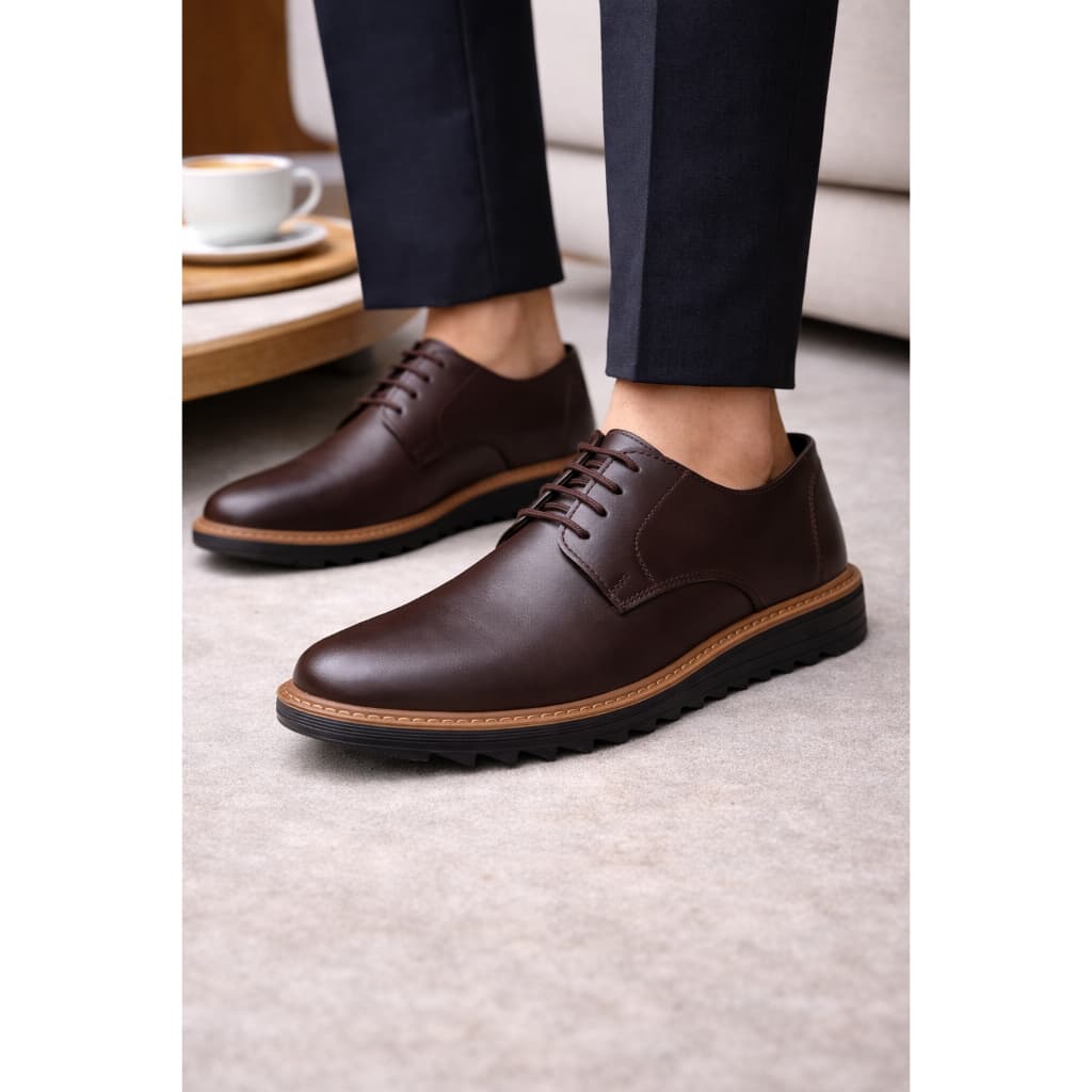 Mocassim Masculino Casual De Amarrar Sapatênis Elegante Confortável