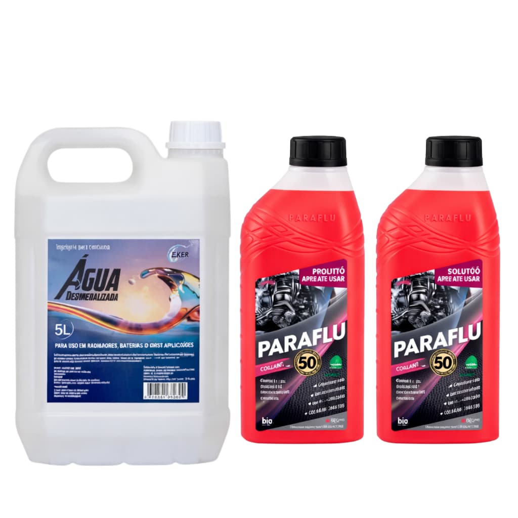 Kit 2 Aditivo Radiador Paraflu Rosa 5l Água Desmineralizada