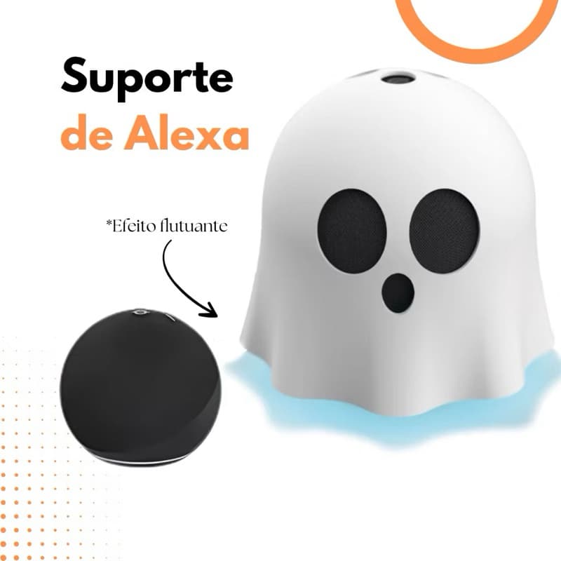 Suporte Fantasma para Alexa Echo Dot 4ª e 5ª Geração | Base Decorativa Ghost Stand | Suporte Protetor Echo Dot