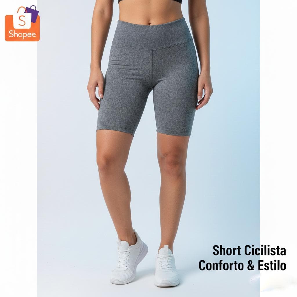 Bermuda Ciclista Feminina Para Academia Fitness Estampadas Suplex Adulto