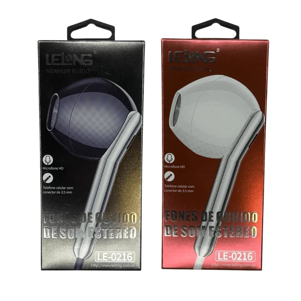 Fone de Ouvido Com Fio P2 Lelong 0216 - Som de Alta Qualidade!