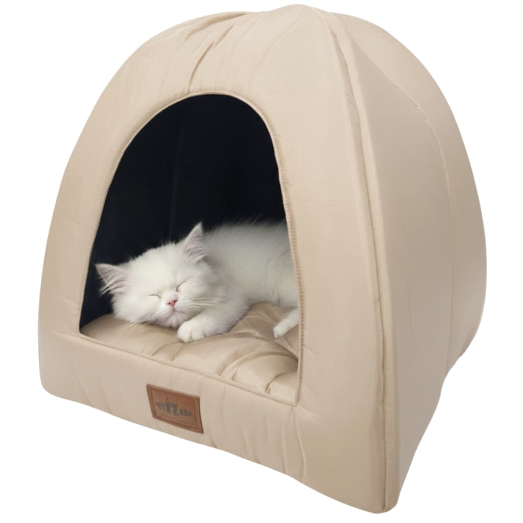 Cama Toca Iglu 2 em 1 Caminha Pet Casinha Cachorro Gato Inverno Lavável Almofada Removível