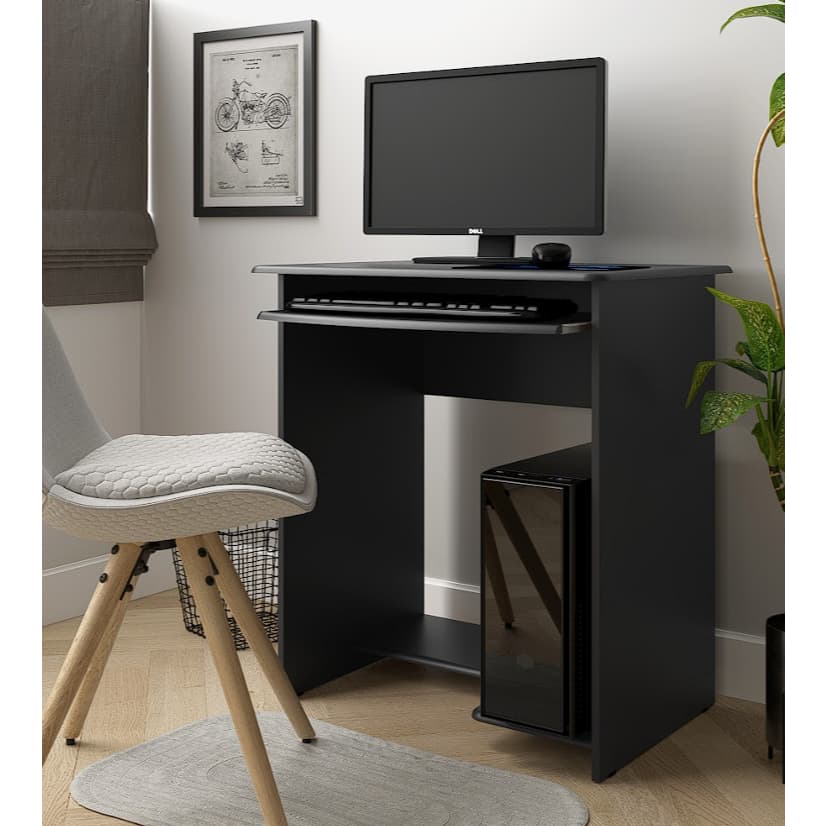 Mesa de Computador Prática Multiuso Para Pc Desktop com Saida Para Teclado