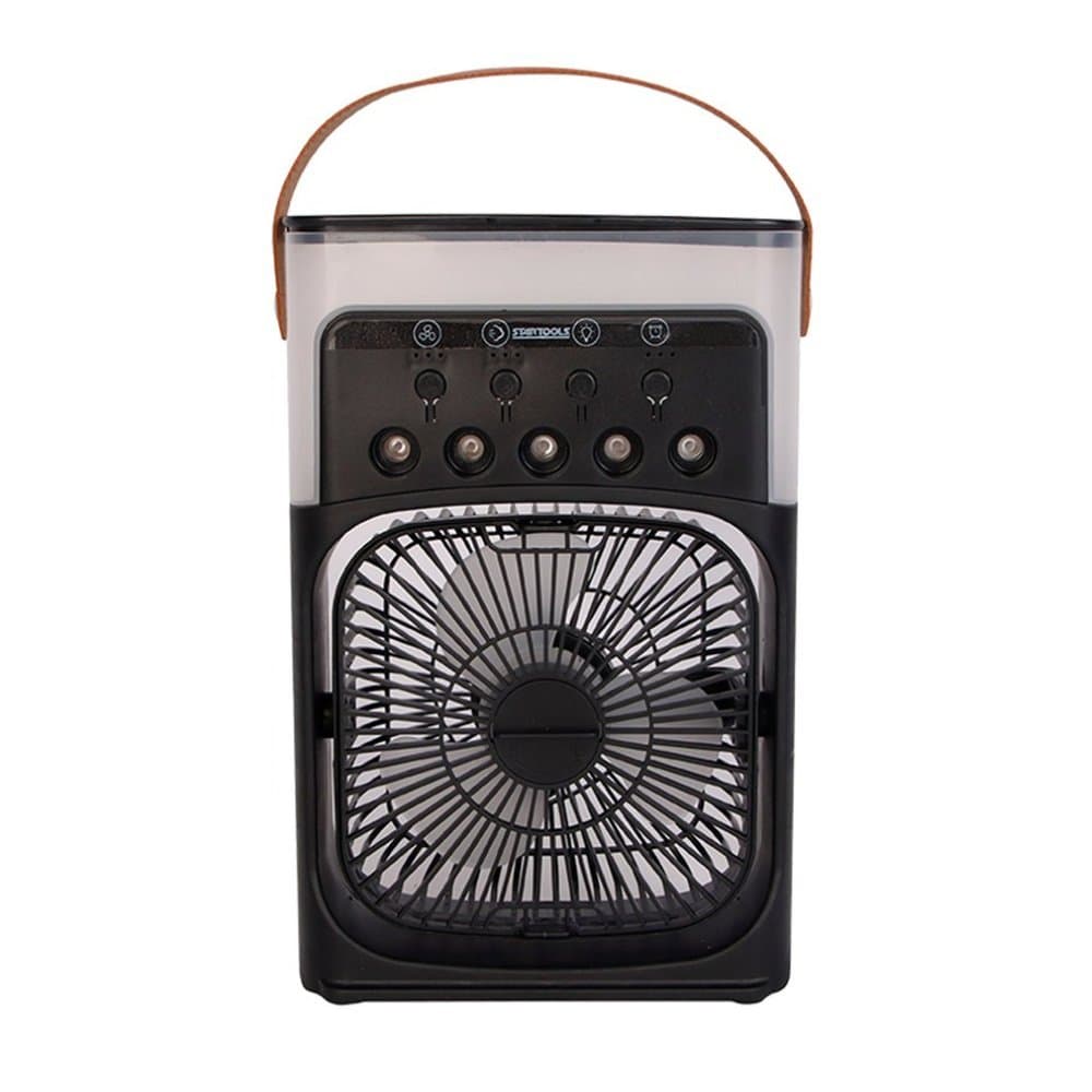 Ventilador Portátil Mini Climatizador LED USB Silencioso para Mesa