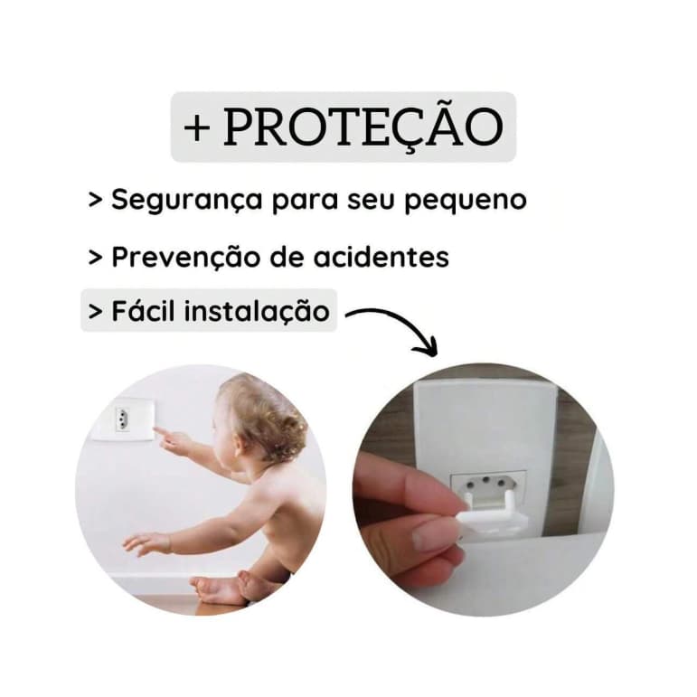 Kit 24 Protetor de Tomada Criança Segurança Residencial