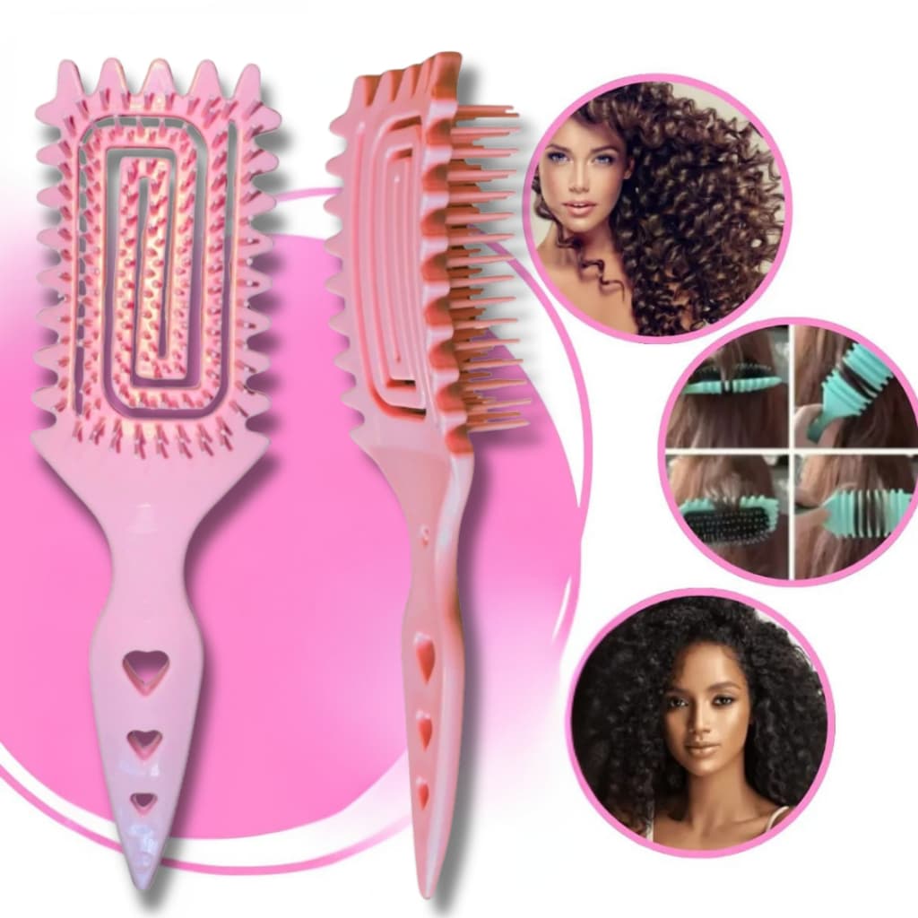 Escova de Fitagem Beauty Secret – Lavável, Cachos Definidos