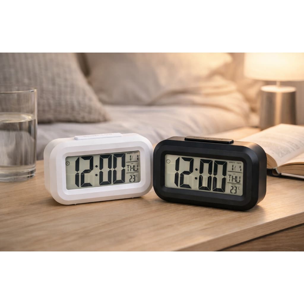 Mini Relógio Digital LED com Despertador – Compacto, Moderno e Prático para o Dia a Dia! ⏰✨