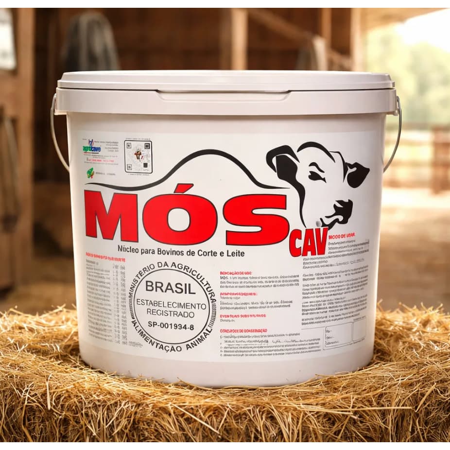 Moscav 10kg Núcleo Mineral Novilhas Vacas Cocho Moscas Chifre
