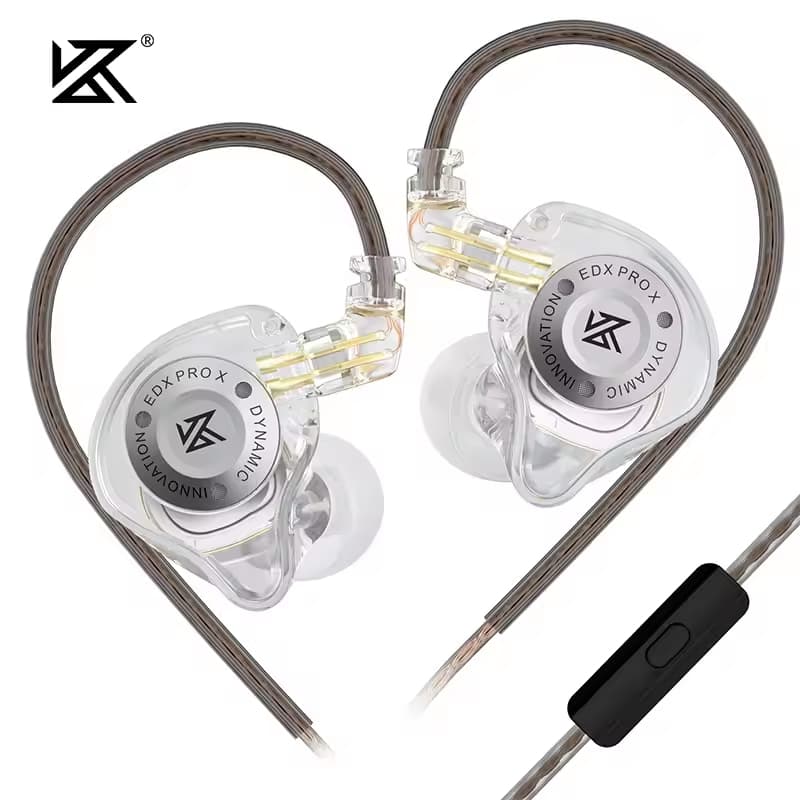 KZ EDX PRO X Fones De Ouvido Unidade Dinâmica HiFi Bass Com Cancelamento De Ruído Monitores De Música Esportiva Para Sma