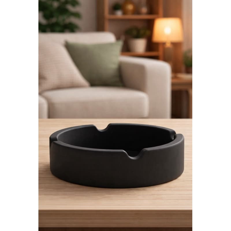 Cinzeiro-Cinzeiro Decorativo Minimalista  para Mesa e Sala-8 cm