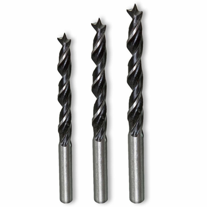 Kit Brocas Madeira 3 Pontas Rápido Diversos Tamanhos