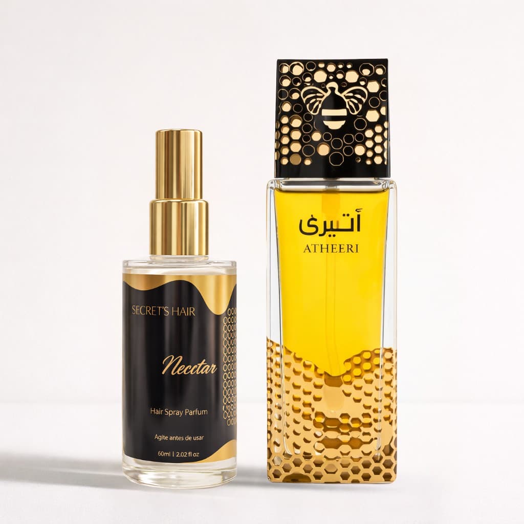 Perfume Capilar Atheeri Néctar 60ml Secret Hair - Floral Doce, Baunilha, Hidratação e Brilho
