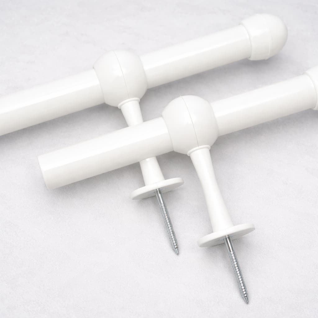 Varão 19mm Fino 1 Metro para Cortina Alta Resistência Completo