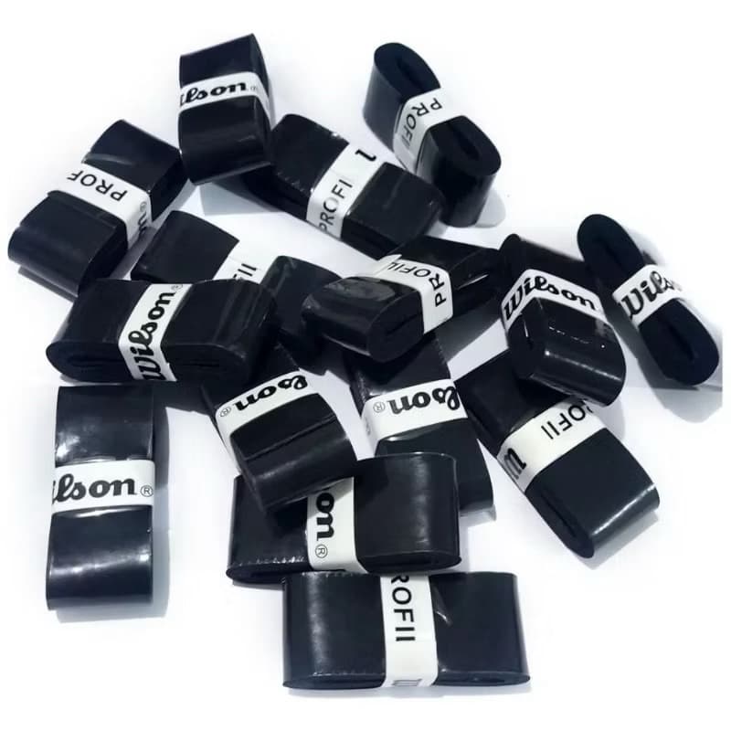 Kit 10 Overgrip Sportivo wil-son Para raquete Beach Tennis Padel Pickleball tennis Preto liso sem furacao envio imediato