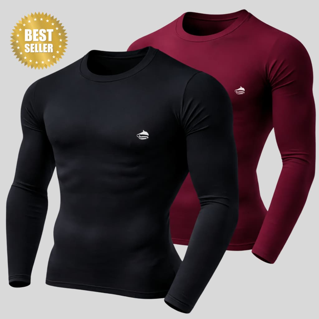 Kit 2 Camisa Proteção Uv 50 Segunda Pele Blusa Masculina Térmica