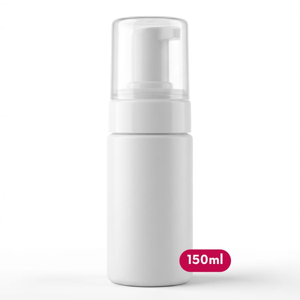 Frascos Pump Espumador Branco 150ml - Escolha a Quantidade