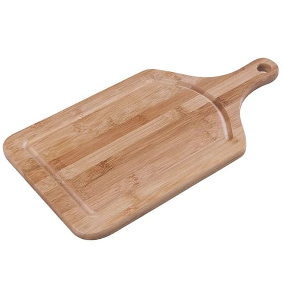 Tábua de Corte em Bambu Mor 50cm x 30cm - Com Alça Prática para Pendurar  - Carnes, Legumes, Vegetais