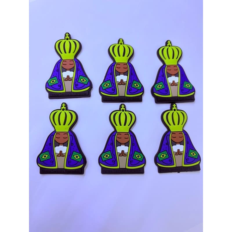 Aplique Emborrachado Nossa Senhora Aparecida 5cm – Pacote com 10 Unidades