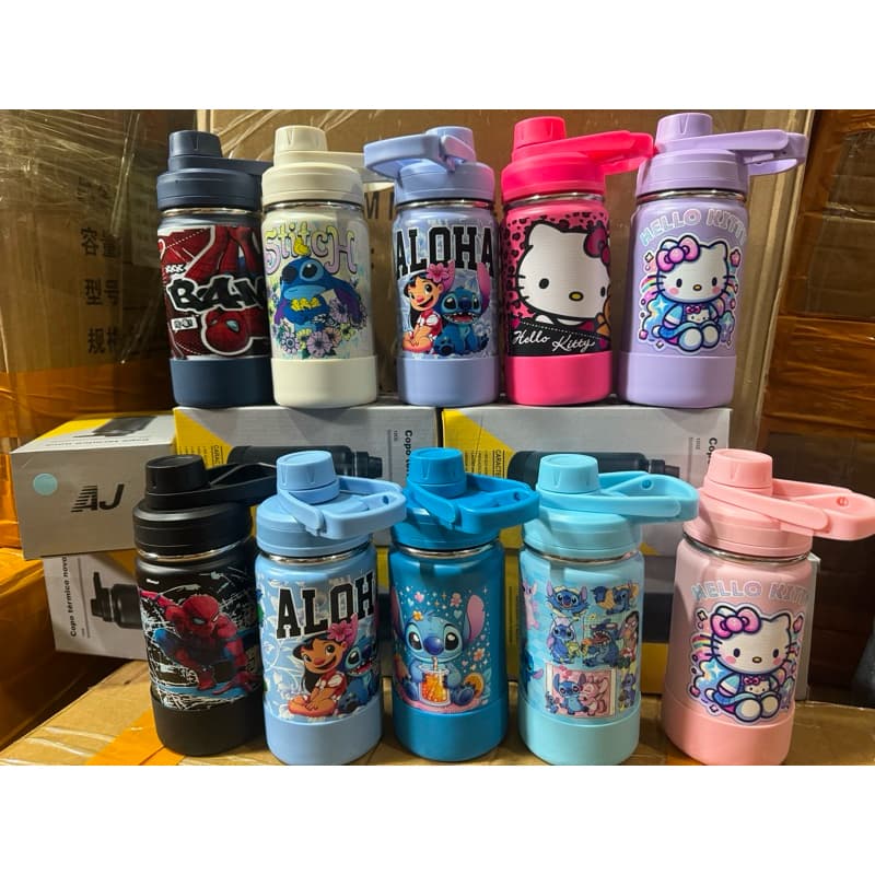 Garrafa Térmica Infantil Stitch 360ml em Aço Inox DTFUV
