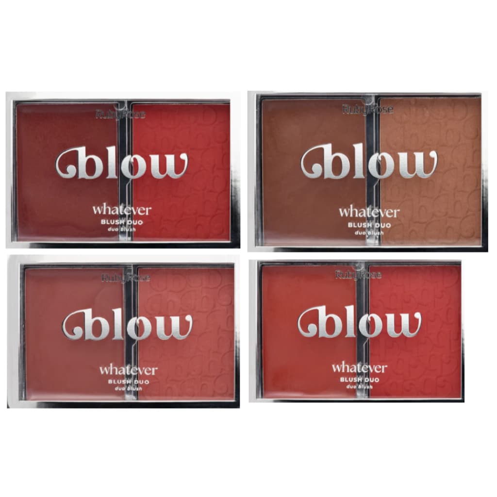 Blush Duo Whatever - Linha Blow -  Ruby Rose - Pó 5,5g/ Creme 3,8g