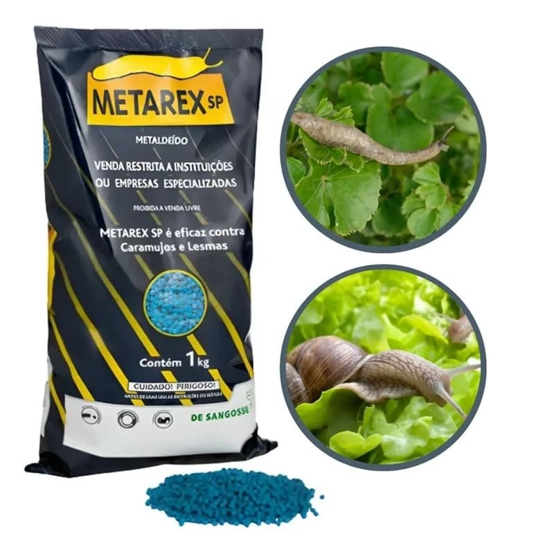 Metarex Sangosse Lesmicida Eficaz Contra Caramujos e Lesmas 200gr