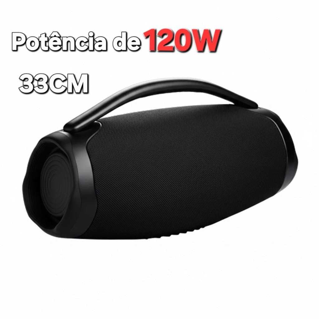 Caixa De Som 33CM 120W Potente  | Bluetooth | Graves Fortes CORES ENVIO ALEATORIO