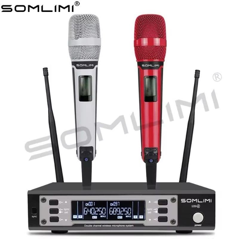 Microfone Duplo Som Limi Ew135 G4 Envio Já Sem Fio Profissional Sennhser Shure GLXD4