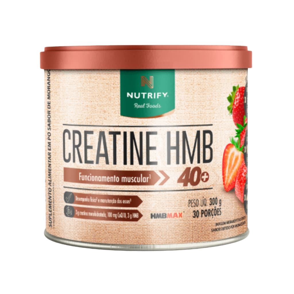Creatine HMB Morango Pote 300g Nutrify