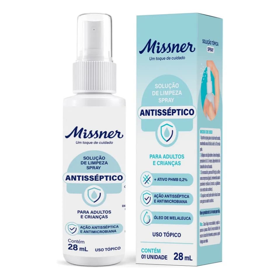 Spray Antisséptico Com Phmb Solução 28ml Missner