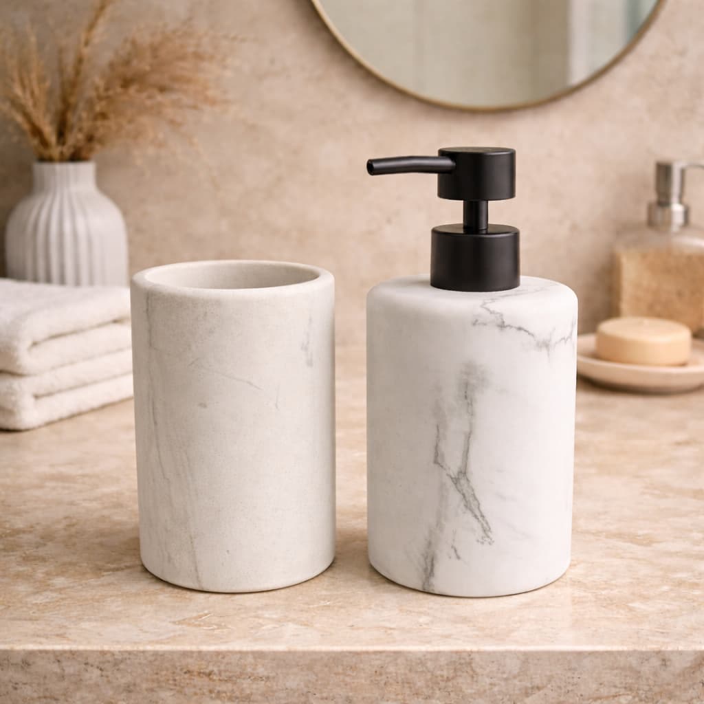 kit Dispenser de Sabonete liquido para Banheiro Lavabo