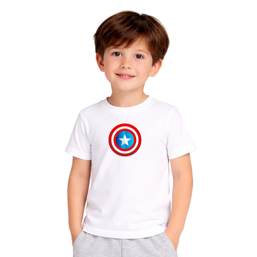 Camiseta Infantil Algodão Fio 30.1 Premium Varias Cores Promoção