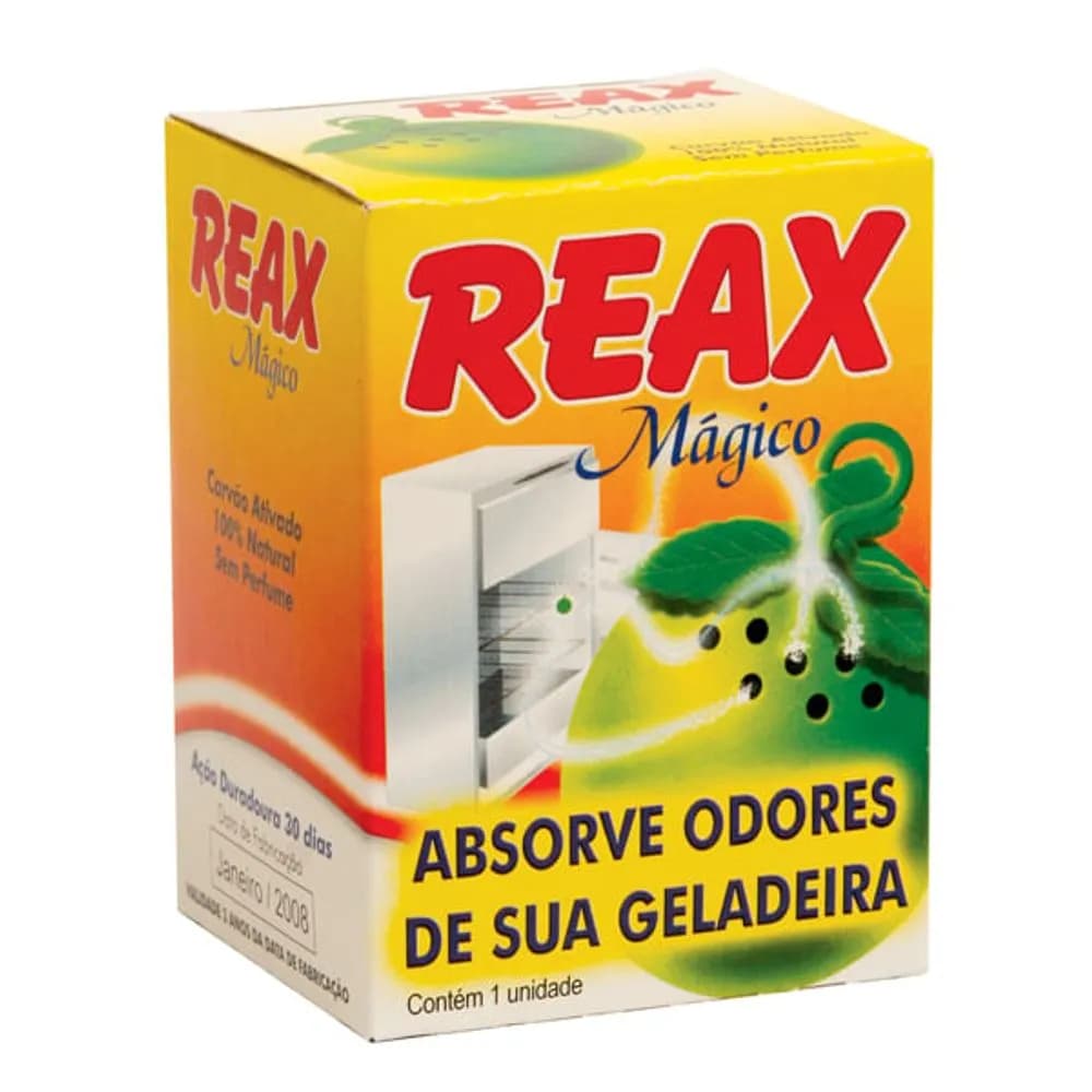 Eliminador de Odores REAX MAGICO para geladeira 14g