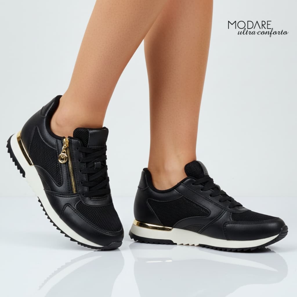 Tênis Feminino Modare Jogging Ziper Ultraconforto Estilo Casual Social Macio Ortopédico 7405.103