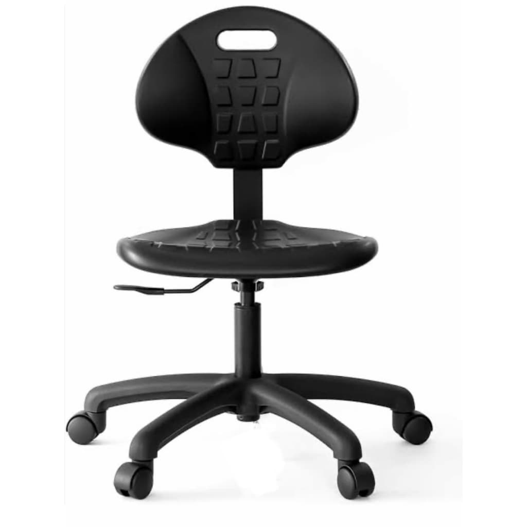 CADEIRA PARA COSTUREIRA COM ASSENTO E ENCOSTO EM PU - MAKKON