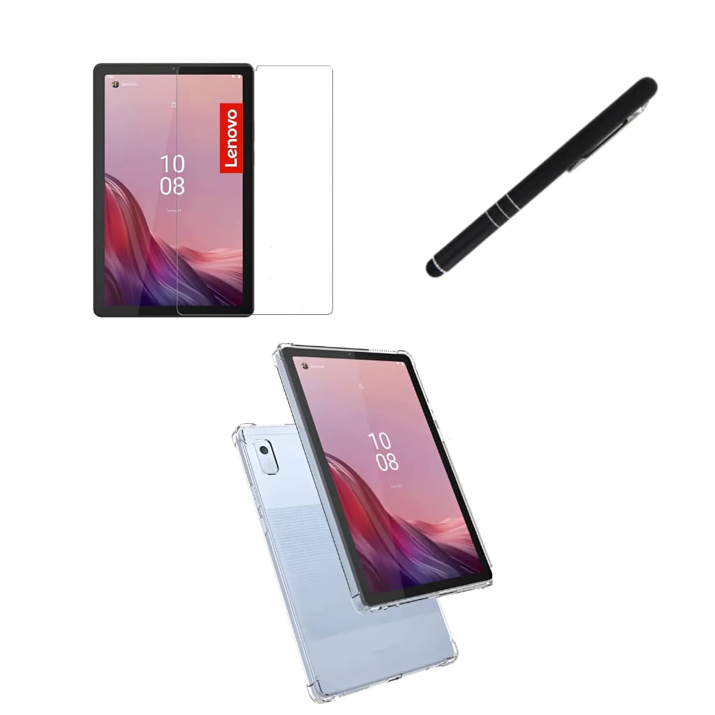 Kit Completo Capa Transparente + Película + Caneta Para Lenovo M9 Tb-310FU TB-310XU