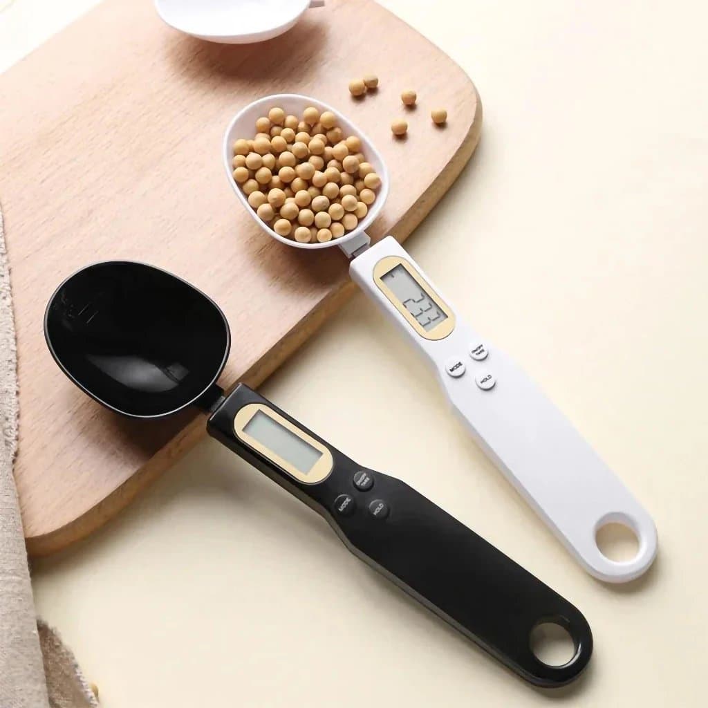 Colher Medidora Digital com Display LCD, Balança de Cozinha 500g, Precisão 0.1g, para Cozimento