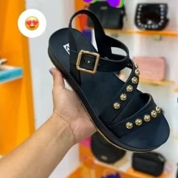 Sandalia Zaxy Slide Boho Feminina provad'agua com tachinha na alças original confortável Lançamento