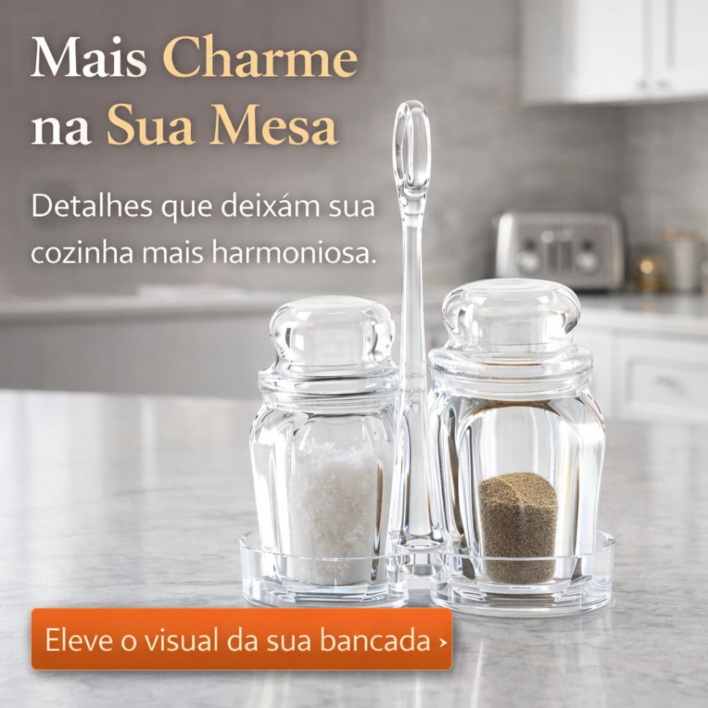 Saleiro e Pimenteiro Com Base Spices