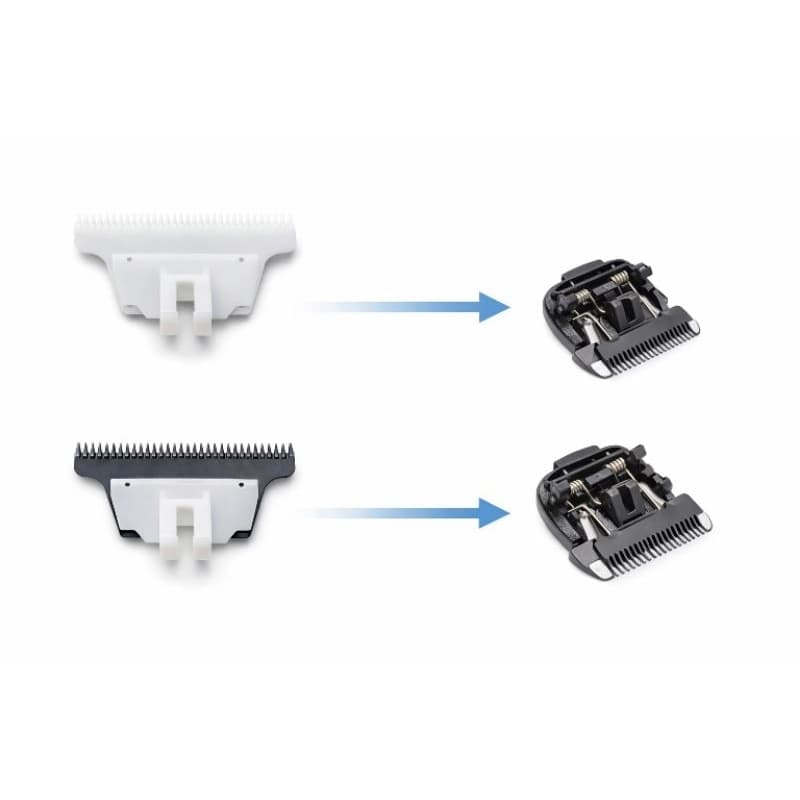 2 Lâmina Cortante Cerâmica p/ Maquina de Tosa Precisionedge A6s A8s A11s Propetz Pro6 Pro X  Pro7 MO3 KM-1053KM-6188